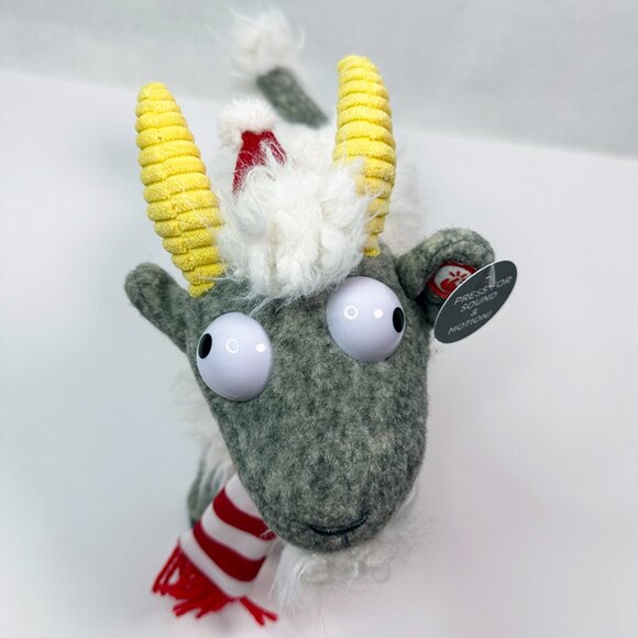 Season's Screaming’s Goat Plush With Sound and Motion Christmas Fainting Goat - Picture 9 of 17